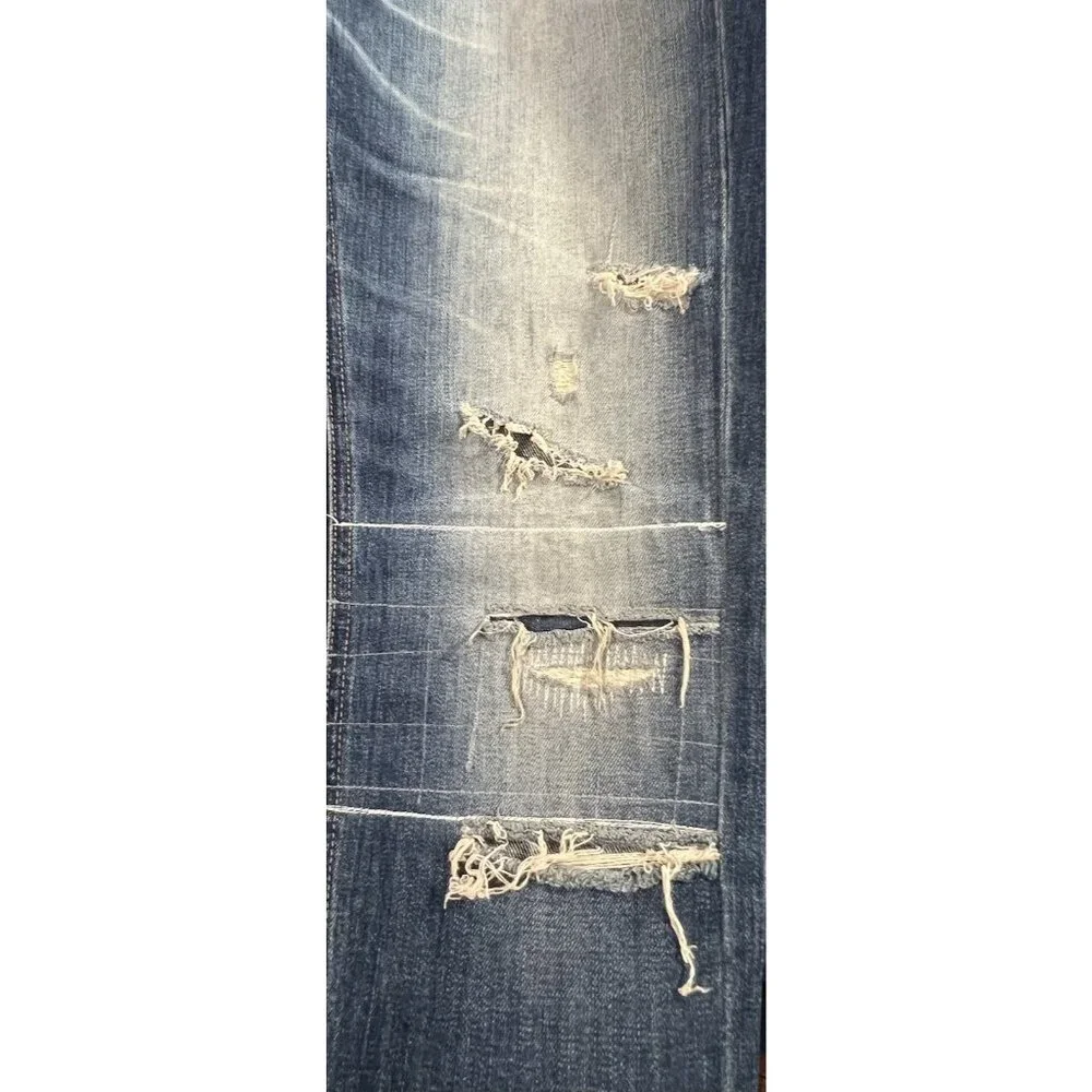 RAG & BONE Women Distressed Jeans 27 THE DRE BOYFRIEND Low Rise Blue
